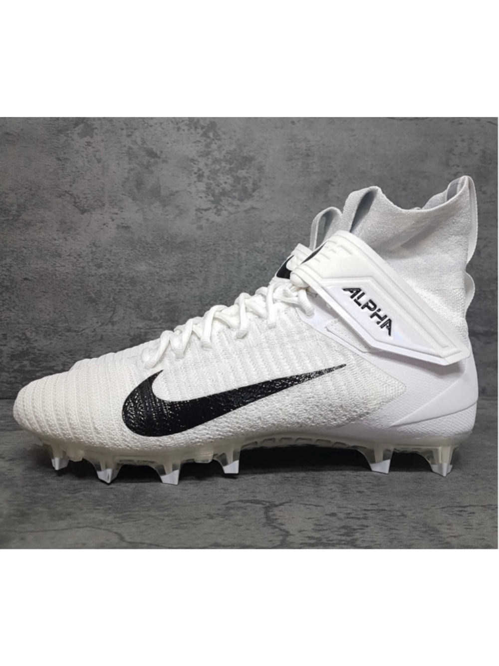 NIKE Alpha Menace Elite 2 Football Cleats Mens Size 14 White AO3374-101